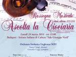 Rassegna musicale "Ascolta la Ciociaria" - programma realizzato a Budapest